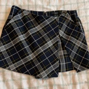 Plaid Skort